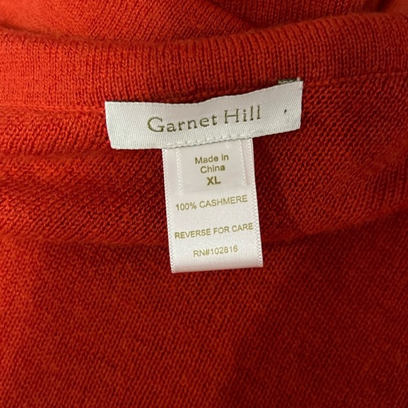 Garnet Hill Cashmere Poncho w Fringe XL - Picture 4 of 7